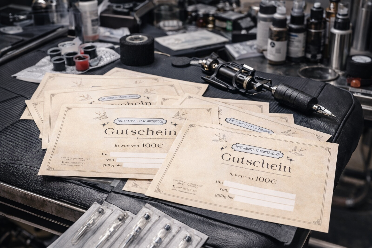 Tattoo Gutscheine und Ausstattungen